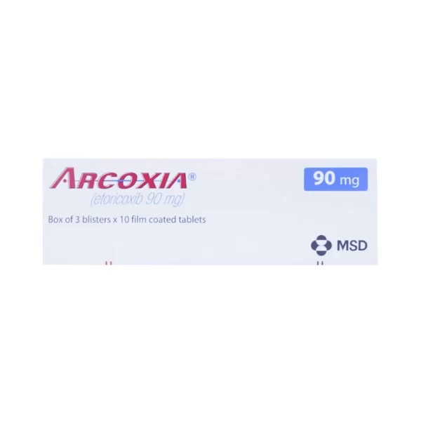 Thuốc Arcoxia 90mg MSD điều trị thoái hoá khớp, viêm khớp dạng thấp (3 vỉ x 10 viên) - Hình ảnh 3