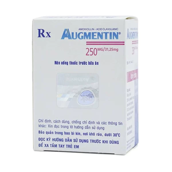 Bột Augmentin 250mg/31.25mg GSK điều trị nhiễm khuẩn (12 gói) - Hình ảnh 3