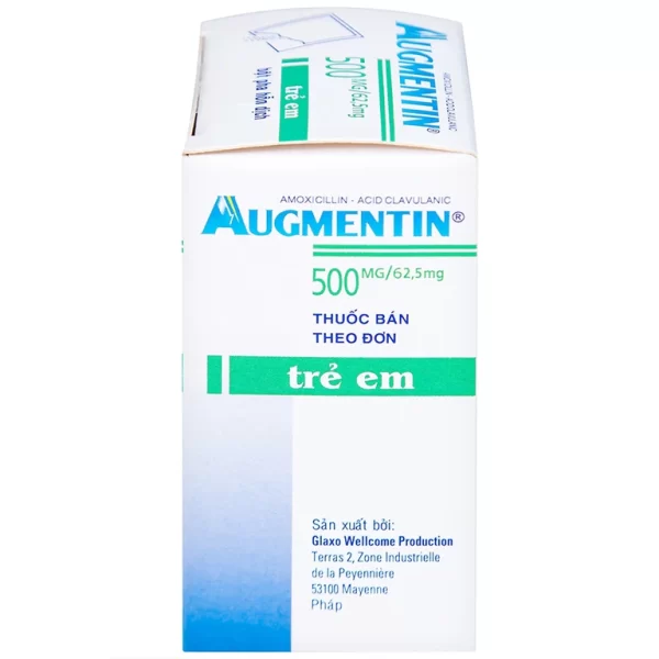Bột Augmentin 500mg/62.5mg GSK điều trị nhiễm khuẩn (12 gói) - Hình ảnh 3