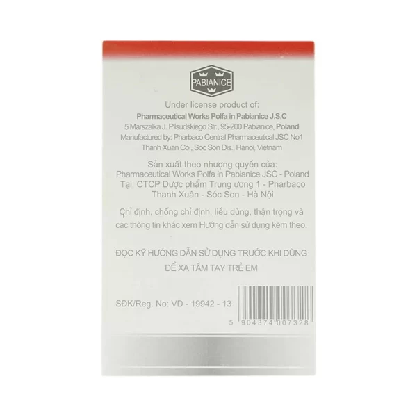 Thuốc Biseptol Pharbaco điều trị nhiễm khuẩn do các vi khuẩn nhạy cảm (1 vỉ x 20 viên) - Hình ảnh 4
