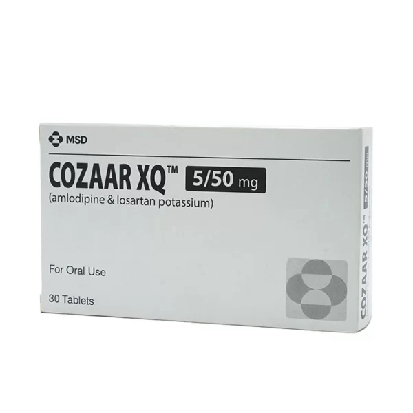 Thuốc Cozaar XQ 5/50mg MSD điều trị cao huyết áp vô căn (3 vỉ x 10 viên) - Hình ảnh 4