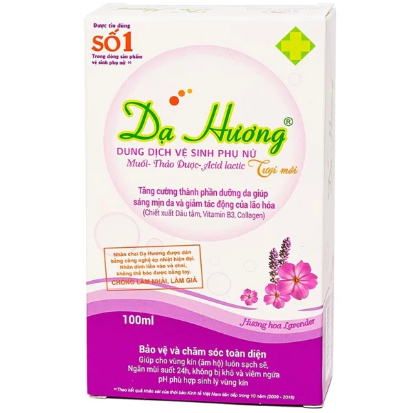 Dung dịch vệ sinh phụ nữ Dạ Hương hương Lavender vệ sinh nhẹ nhàng, giữ cân bằng pH (100ml) - Hình ảnh 4