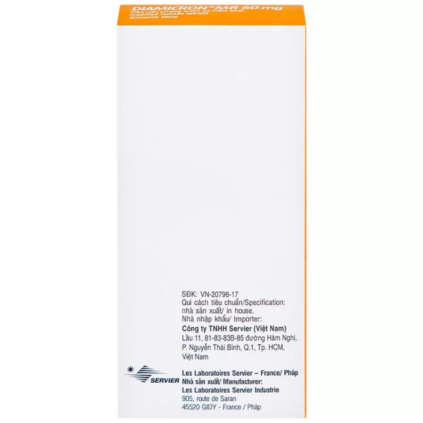 Thuốc Diamicron MR 60mg Servier điều trị tiểu đường típ 2 (2 vỉ x 15 viên) - Hình ảnh 4