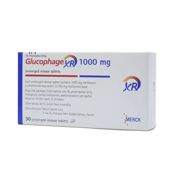 Thuốc Glucophage XR 1000mg Merck điều trị tiểu đường típ 2 (3 vỉ x 10 viên) - Hình ảnh 4