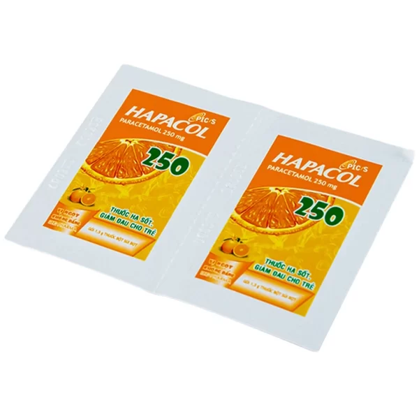 Bột Hapacol 250 DHG giảm đau, hạ sốt (24 gói) - Hình ảnh 4