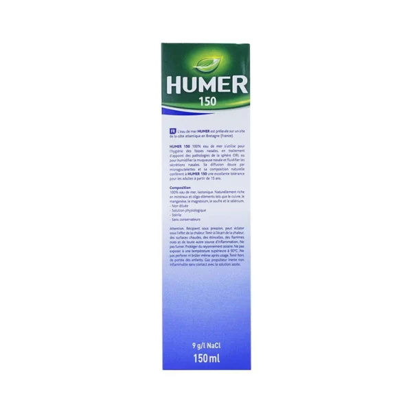 Dung dịch xịt mũi Humer 150 Nose Hygiene Urgo dùng để vệ sinh khoang mũi - Hình ảnh 3
