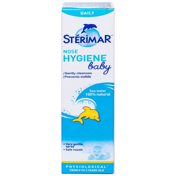 Dung dịch xịt mũi Stérimar Nose Hygiene Baby 50ml loại bỏ bụi bẩn niêm mạc mũi cho trẻ từ 0 - 3 tuổi - Hình ảnh 3