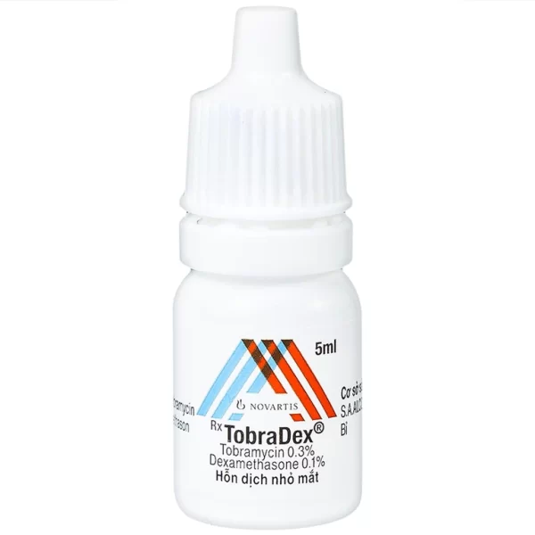 Hỗn dịch nhỏ mắt Tobradex điều trị tình trạng viêm ở mắt (5ml) - Hình ảnh 3