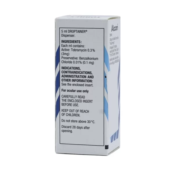 Thuốc nhỏ mắt Tobrex Alcon điều trị nhiễm khuẩn ở mắt (5ml) - Hình ảnh 4