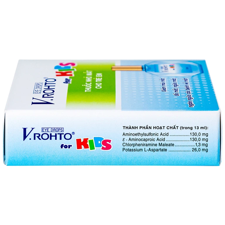 Thuốc nhỏ mắt V.Rohto For Kids giảm mỏi mắt, đỏ mát, ngứa mắt (13ml) - Hình ảnh 4