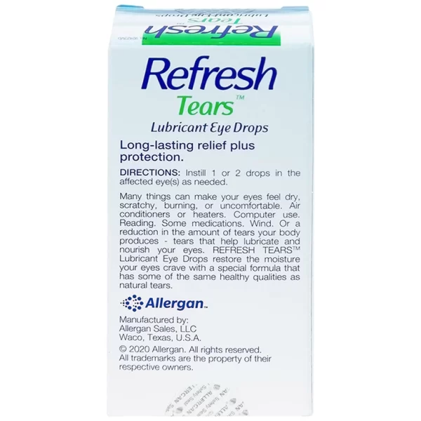 Thuốc nhỏ mắt Refresh Tears Allergan giảm khô mắt, mắt đỏ (15ml) - Hình ảnh 3