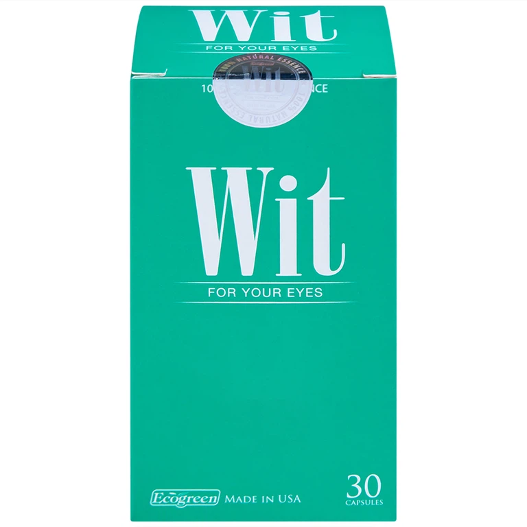 Viên nang WIT For Your Eyes Ecogreen tăng cường thị lực, giảm mờ và nhòe mắt (30 viên) - Hình ảnh 4