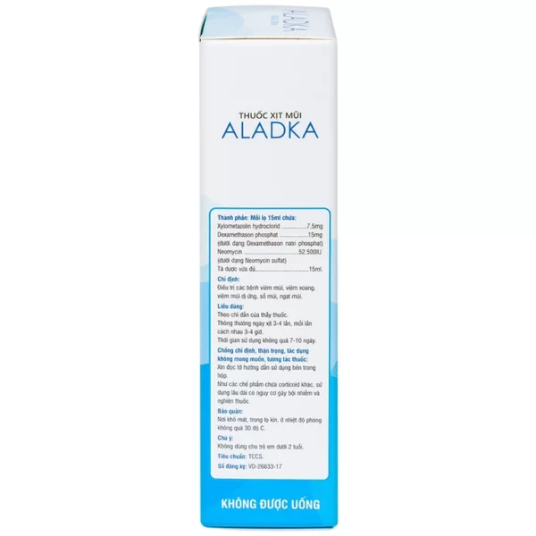 Thuốc xịt mũi Aladka điều trị viêm mũi, viêm xoang, viêm mũi dị ứng (15ml) - Hình ảnh 4