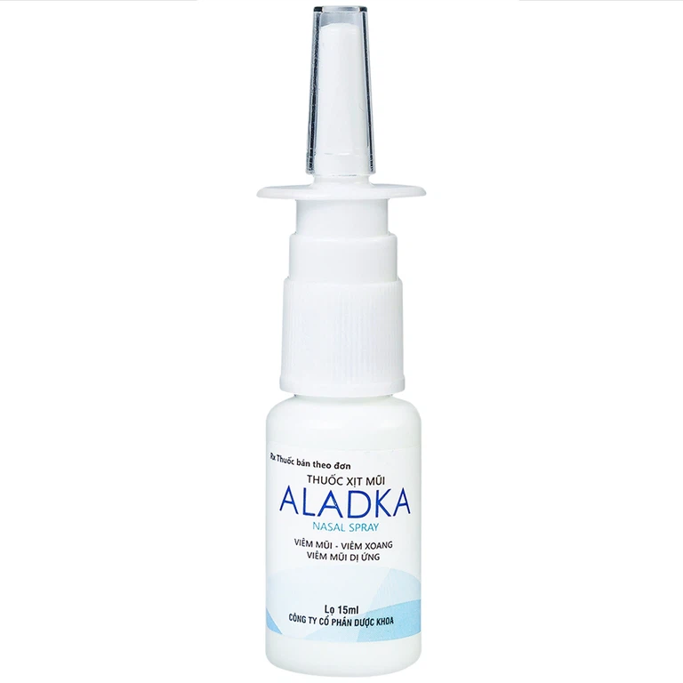 Thuốc xịt mũi Aladka điều trị viêm mũi, viêm xoang, viêm mũi dị ứng (15ml) - Hình ảnh 3
