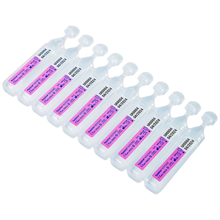 Dung dịch nước muối sinh lý không chất bảo quản Fysoline Gifrer làm sạch mắt, mũi (40 ống) - Hình ảnh 4