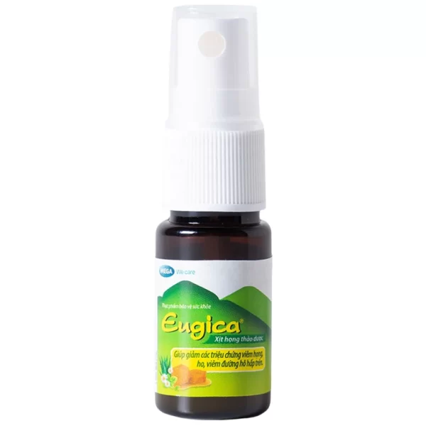 Xịt họng thảo dược Eugica Mega We Care giảm các triệu chứng viêm họng, ho, viêm đường hô hấp trên (10ml) - Hình ảnh 3