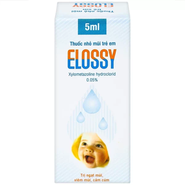 Thuốc nhỏ mũi trẻ em Elossy 0.05% điều trị ngạt mũi, viêm mũi, viêm xoang (5ml) - Hình ảnh 4