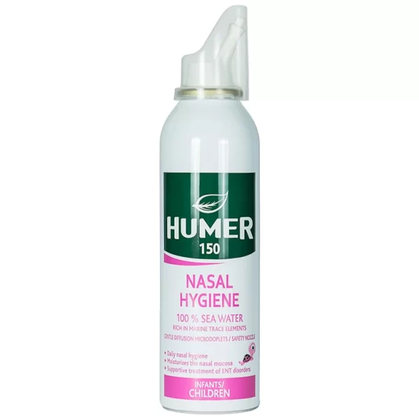 Dung dịch xịt mũi Humer 150 Nasal Hygiene vệ sinh khoang mũi hàng ngày (150ml)