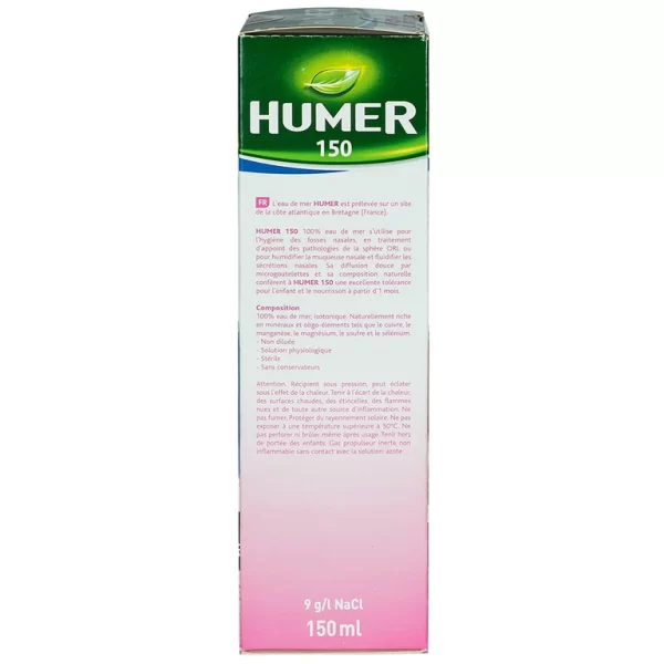 Dung dịch xịt mũi Humer 150 Nasal Hygiene vệ sinh khoang mũi hàng ngày (150ml) - Hình ảnh 3