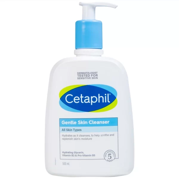 Sữa rửa mặt dịu nhẹ Cetaphil Gentle Skin Cleanser cung cấp độ ẩm cho da (500ml)