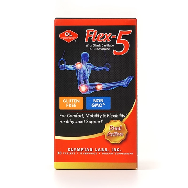 Viên uống Flex-5 Olympian Labs hỗ trợ giảm viêm và tái tạo sụn khớp (30 viên) - Hình ảnh 4