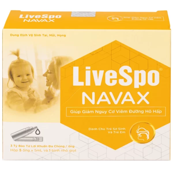 Dung dịch vệ sinh tai mũi LiveSpo NAVAX dành cho trẻ sơ sinh - Hình ảnh 4