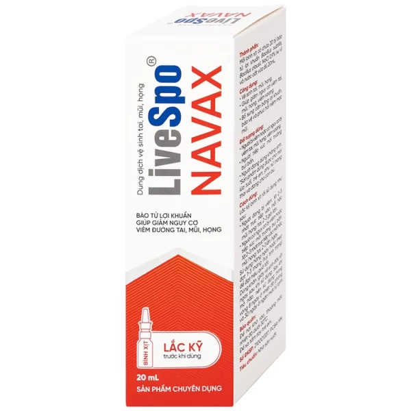 Dung dịch vệ sinh tai, mũi, họng LiveSpo NAVAX xịt chuyên dụng - Hình ảnh 3