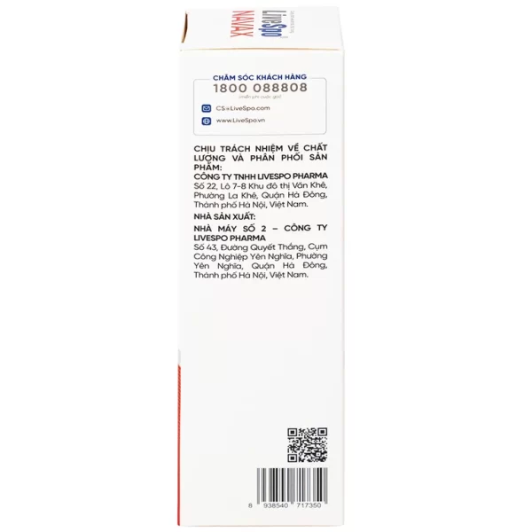 Dung dịch vệ sinh tai, mũi, họng LiveSpo NAVAX xịt chuyên dụng - Hình ảnh 4