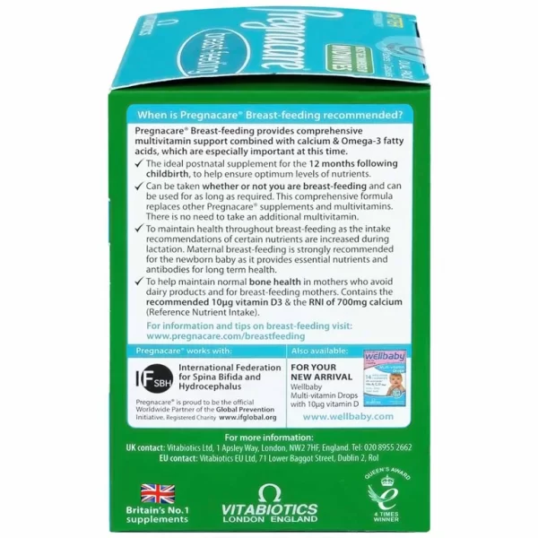 Vitabiotics pregnacare breast feeding h84v - Hình ảnh 3