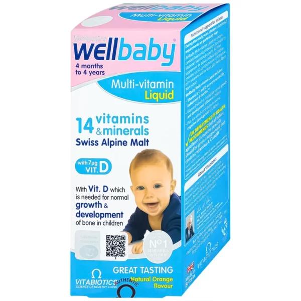 Siro Wellbaby Multi-Vitamin Liquid Vitabiotics bổ sung vitamin và khoáng chất cho trẻ (150ml) - Hình ảnh 3