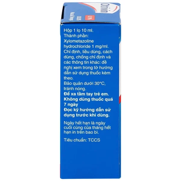 Thuốc nhỏ mũi Otrivin 0.1% GSK điều trị nghẹt mũi, sung huyết mũi họng (10ml) - Hình ảnh 4