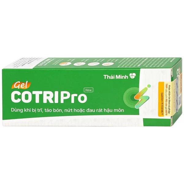 Gel bôi trĩ Cotripro giảm đau và làm dịu mát (25g) - Hình ảnh 3