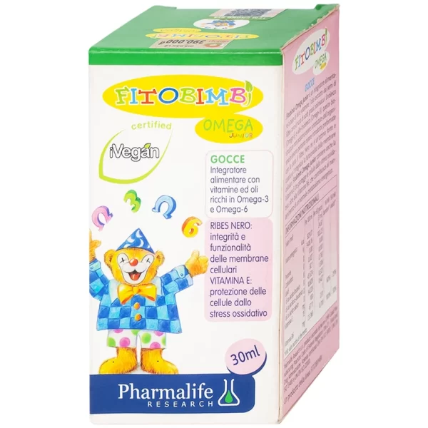 Siro Fitobimbi Omega Junior Gocce Pharmalife bổ sung acid béo không no Omega-3, Omega-6 (30ml) - Hình ảnh 4