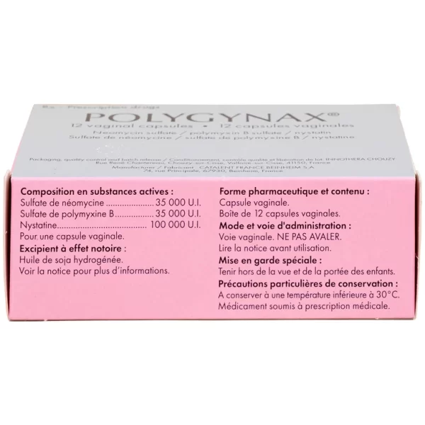 Viên đặt âm đạo Polygynax Innothera Chouzy điều trị viêm âm đạo, âm hộ - âm đạo (2 vỉ x 6 viên) - Hình ảnh 5