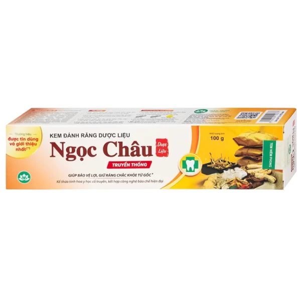 Kem đánh răng dược liệu Ngọc Châu bảo vệ lợi, chắc răng, làm bền thành mạch, chống tụt lợi, chảy máu chân răng (100g) - Hình ảnh 3
