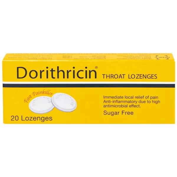 Viên ngậm Dorithricin Hyphens điều trị các triệu chứng nhiễm khuẩn miệng, họng (20 viên) - Hình ảnh 3