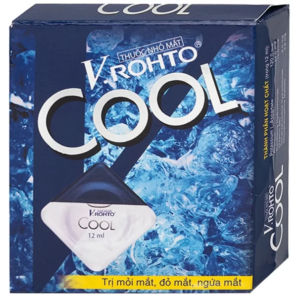 Thuốc nhỏ mắt V.Rohto Cool (12ml) điều trị mỏi mắt, đỏ mắt, ngứa mắt - Hình ảnh 3
