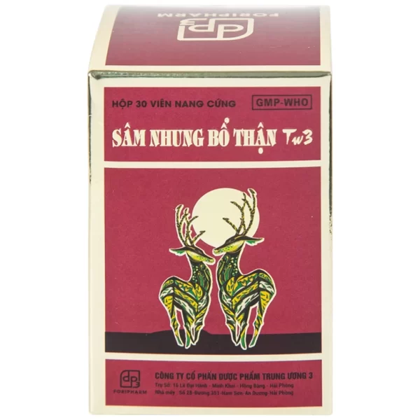 Thuốc Sâm Nhung Bổ Thận TW3 dưỡng huyết tư âm, bổ thận, cố tinh (30 viên) - Hình ảnh 4