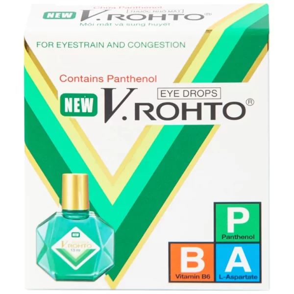 Thuốc nhỏ mắt New V.Rohto điều trị mỏi mắt, sung huyết kết mạc (13ml) - Hình ảnh 3