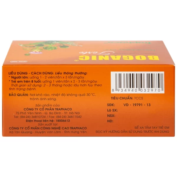 Thuốc Boganic Forte Traphaco bổ gan, hỗ trợ điều trị suy giảm chức năng gan (5 vỉ x 10 viên) - Hình ảnh 4