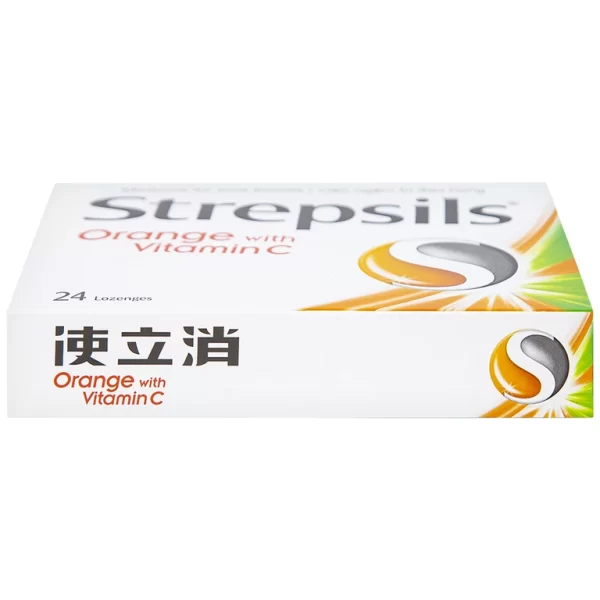 Viên ngậm Strepsils Orange with Vitamin C Reckitt Benckiser điều trị đau họng (2 vỉ x 12 viên) - Hình ảnh 4