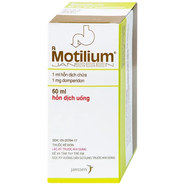 Hỗn dịch uống Motilium Janssen điều trị triệu chứng nôn và buồn nôn (60ml) - Hình ảnh 3