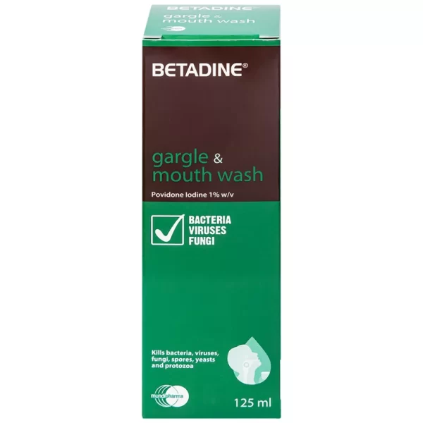 Thuốc súc họng, súc miệng Betadine Gargle and Mouthwash điều trị viêm và nhiễm khuẩn miệng, họng (125ml) - Hình ảnh 4