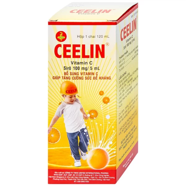 Siro Ceelin United bổ sung vitamin C, tăng cường sức đề kháng (120ml) - Hình ảnh 3