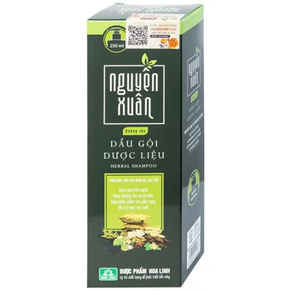 Dầu gội dược liệu Nguyên Xuân xanh lá dưỡng tóc, phục hồi hư tổn (250ml) - Hình ảnh 3