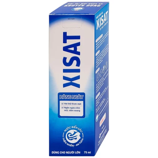 Xịt mũi nước biển sâu Xisat 75ml xịt sạch thông mũi dùng cho người lớn - Hình ảnh 3