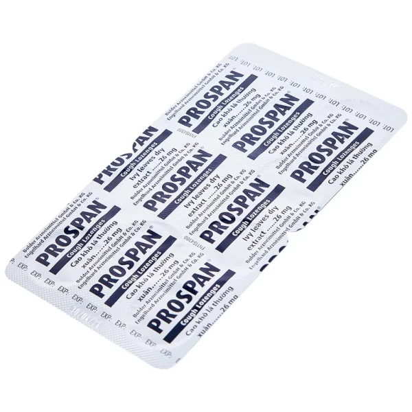 Viên ngậm ho Prospan Engelhard điều trị viêm đường hô hấp cấp (2 vỉ x 10 viên) - Hình ảnh 4