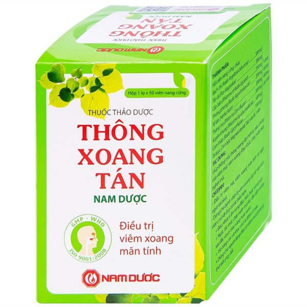 Thuốc Thông Xoang Tán Nam Dược điều trị viêm xoang mãn tính (50 viên) - Hình ảnh 3