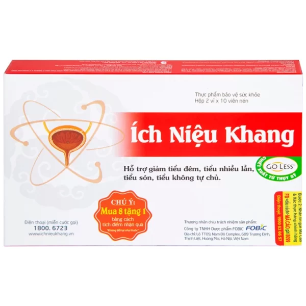 Viên uống Ích Niệu Khang Medistar hỗ trợ giảm tiểu đêm, tiểu nhiều lần (2 vỉ x 10 viên) - Hình ảnh 4