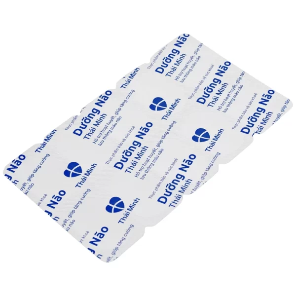Viên uống Dưỡng Não Thái Minh hỗ trợ hoạt huyết, tăng cường lưu thông máu não (2 vỉ x 10 viên) - Hình ảnh 4